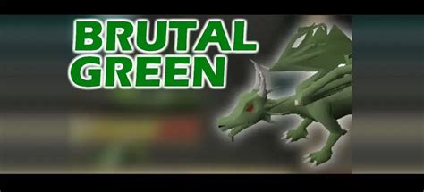 An axe is needed to pass through the dungeon. . Brutal green dragon osrs